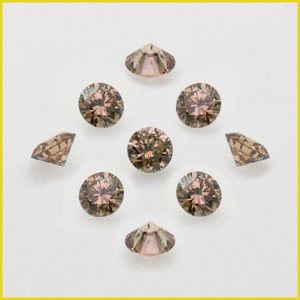 Diamanti brown taglio brillante