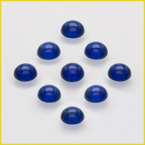 Zaffiri blu cabochon rotondo